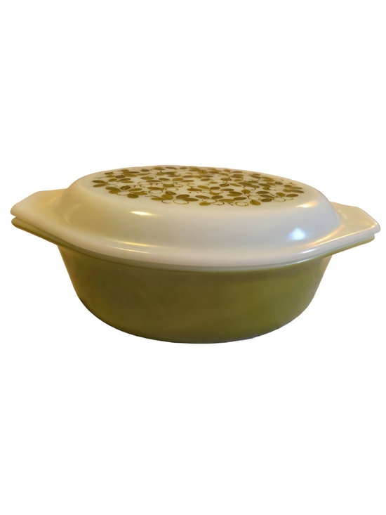 Pyrex Other - Vintage Pyrex Casserole Dish with Lid 1 1/2 Qt Green Oval 045